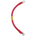 Exell Battery AWG #1/0 Red Battery Interconnect Cable 12" with 3/8" Lugs BIC-10AWGRED12